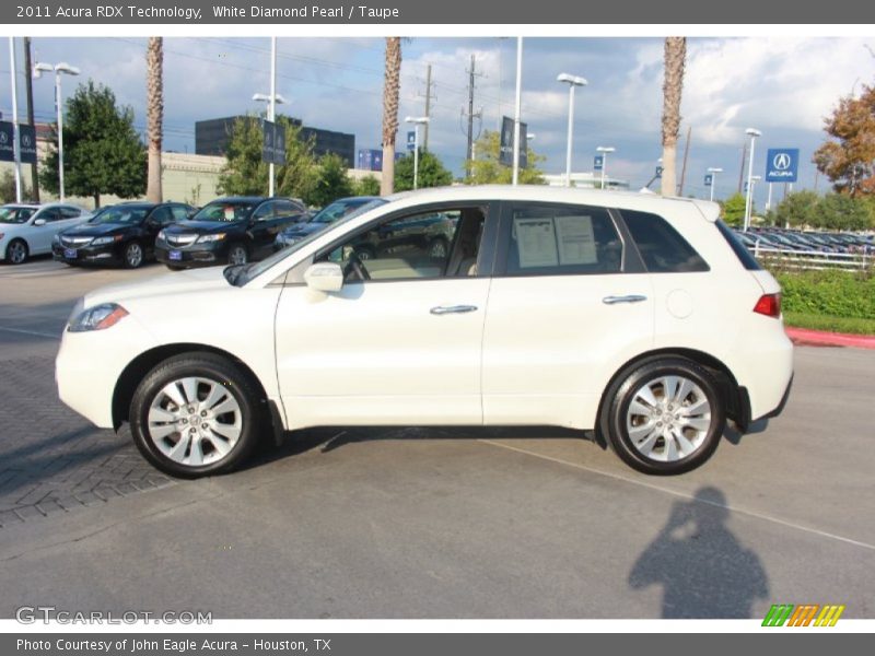 White Diamond Pearl / Taupe 2011 Acura RDX Technology
