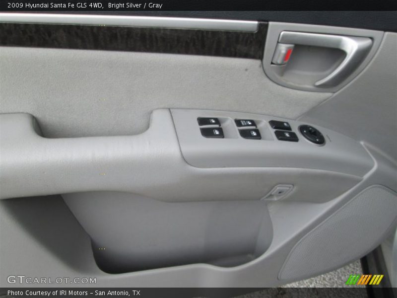 Bright Silver / Gray 2009 Hyundai Santa Fe GLS 4WD