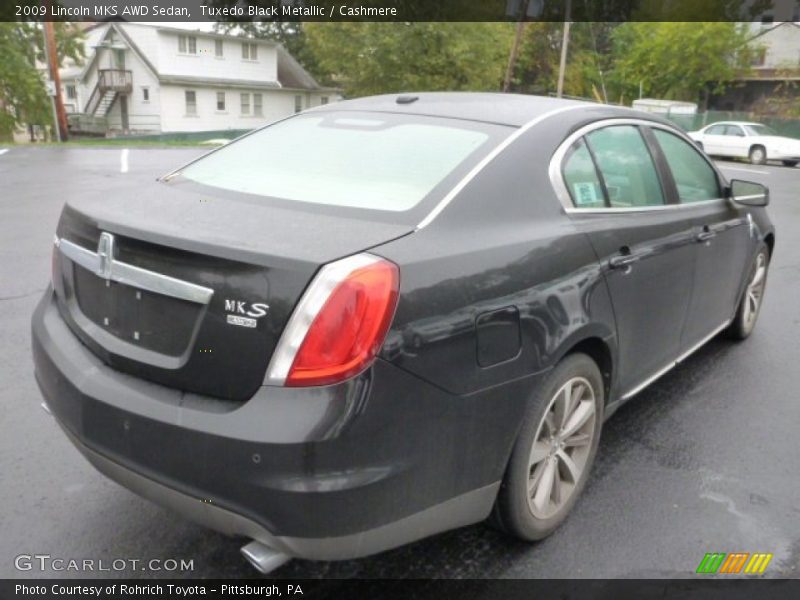 Tuxedo Black Metallic / Cashmere 2009 Lincoln MKS AWD Sedan