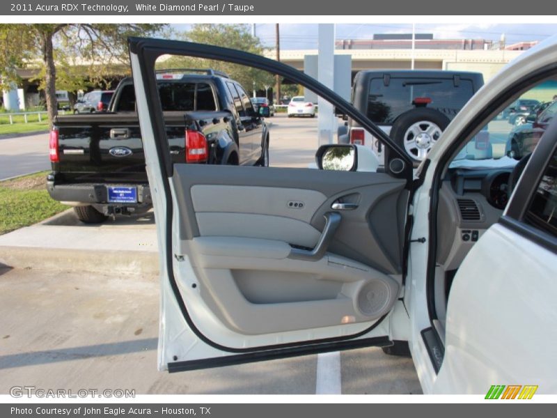 White Diamond Pearl / Taupe 2011 Acura RDX Technology