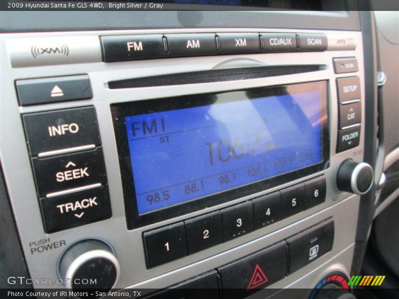 Bright Silver / Gray 2009 Hyundai Santa Fe GLS 4WD