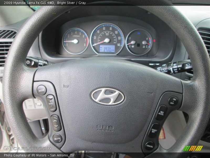 Bright Silver / Gray 2009 Hyundai Santa Fe GLS 4WD