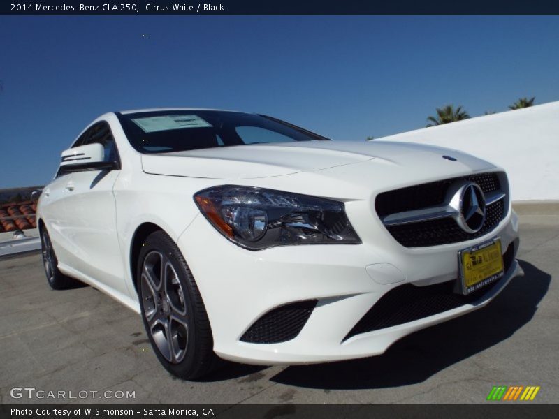 Cirrus White / Black 2014 Mercedes-Benz CLA 250
