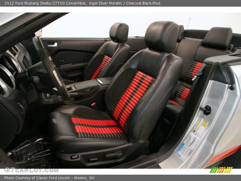  2012 Mustang Shelby GT500 Convertible Charcoal Black/Red Interior
