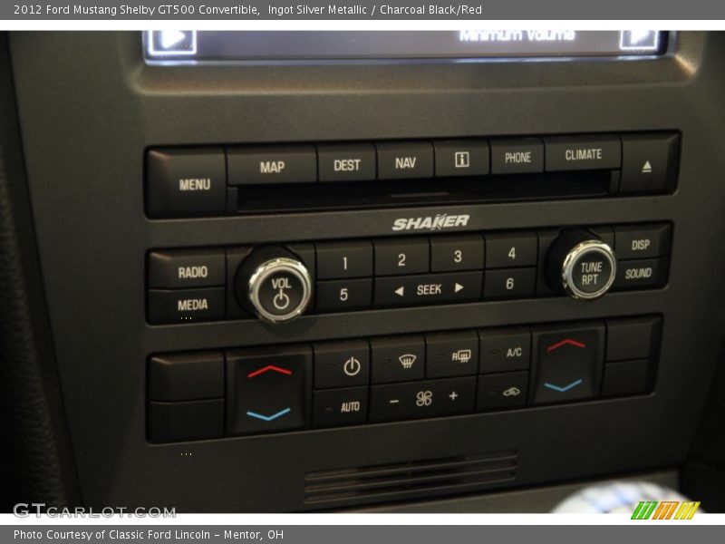 Controls of 2012 Mustang Shelby GT500 Convertible