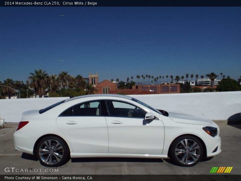 Cirrus White / Beige 2014 Mercedes-Benz CLA 250