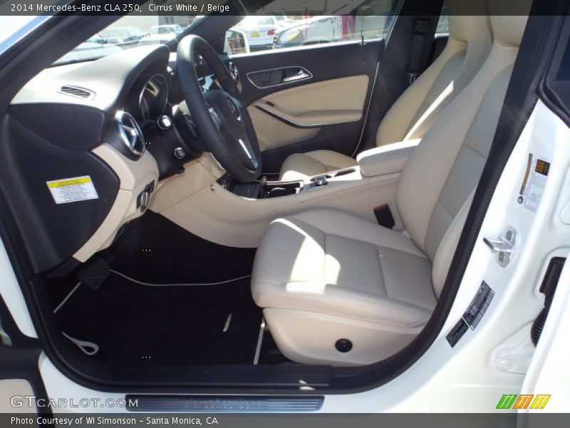 Cirrus White / Beige 2014 Mercedes-Benz CLA 250