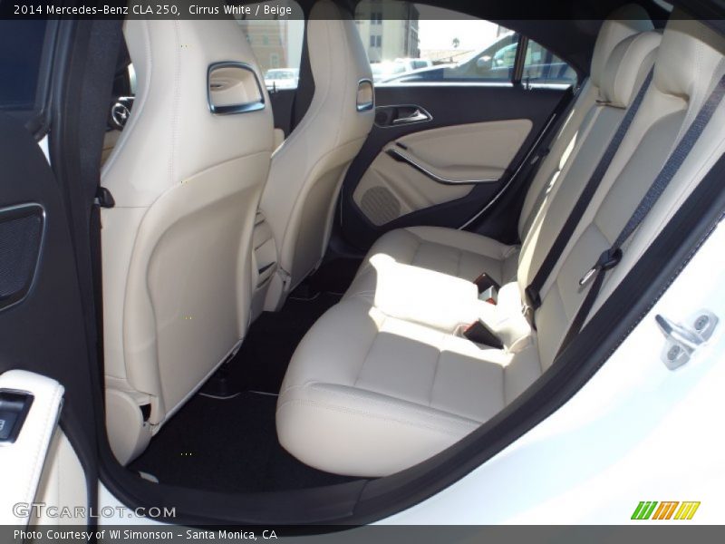 Cirrus White / Beige 2014 Mercedes-Benz CLA 250