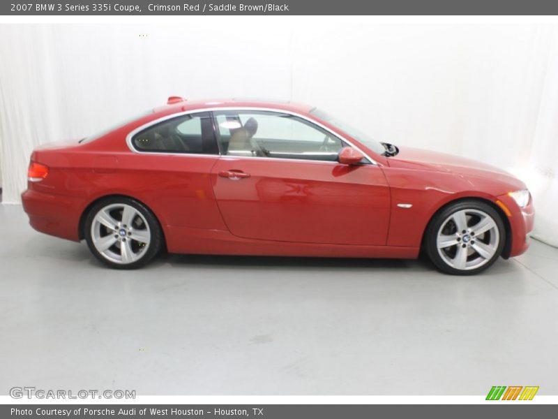 Crimson Red / Saddle Brown/Black 2007 BMW 3 Series 335i Coupe