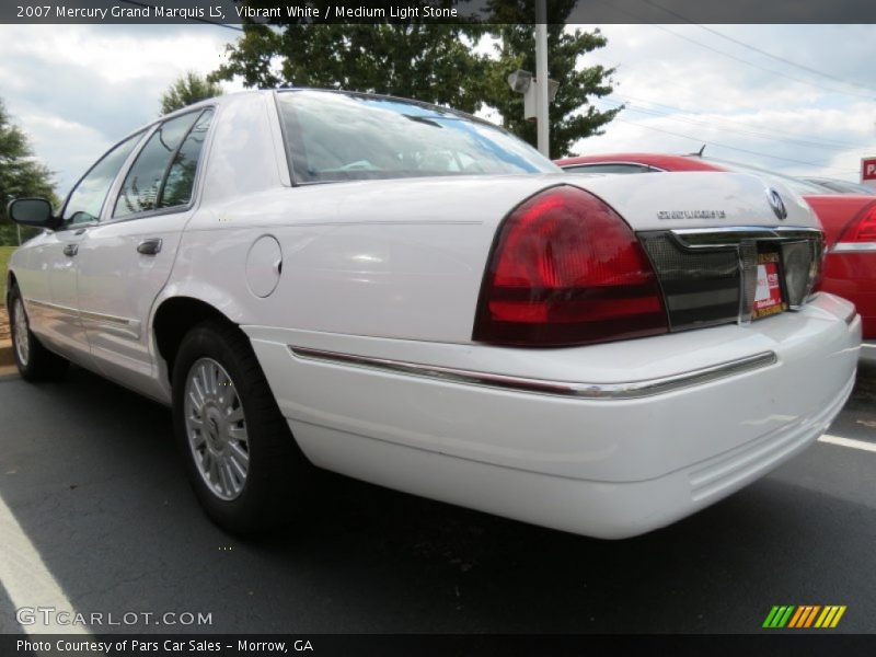 Vibrant White / Medium Light Stone 2007 Mercury Grand Marquis LS