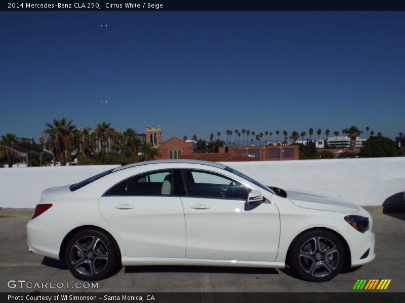 Cirrus White / Beige 2014 Mercedes-Benz CLA 250