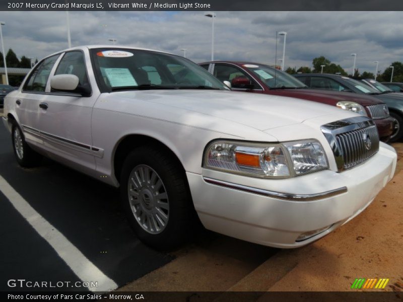 Vibrant White / Medium Light Stone 2007 Mercury Grand Marquis LS
