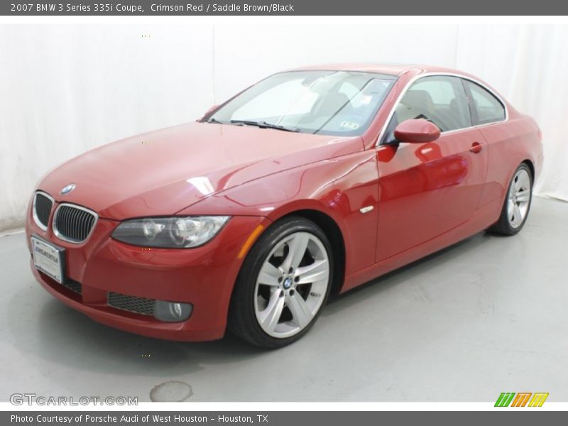 Crimson Red / Saddle Brown/Black 2007 BMW 3 Series 335i Coupe