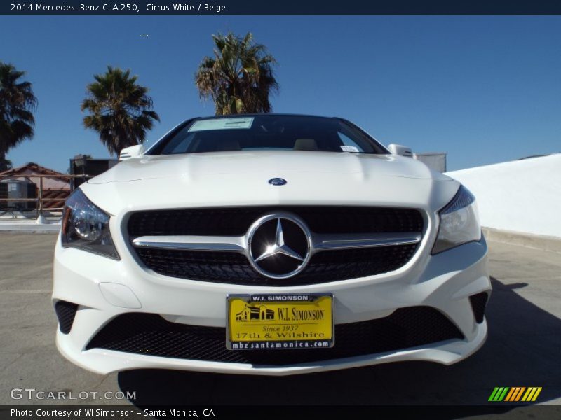 Cirrus White / Beige 2014 Mercedes-Benz CLA 250