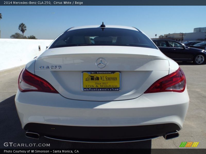 Cirrus White / Beige 2014 Mercedes-Benz CLA 250