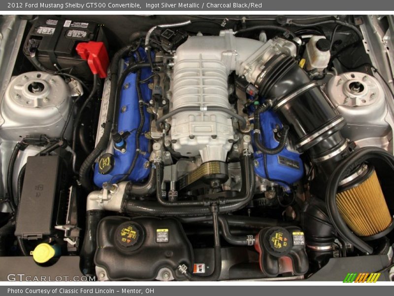  2012 Mustang Shelby GT500 Convertible Engine - 5.4 Liter Supercharged DOHC 32-Valve Ti-VCT V8