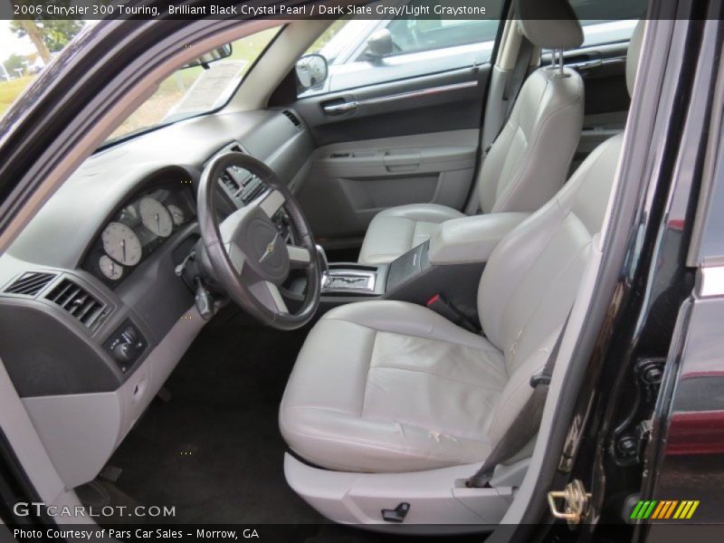 Brilliant Black Crystal Pearl / Dark Slate Gray/Light Graystone 2006 Chrysler 300 Touring