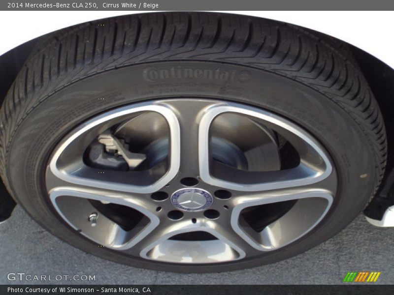 Cirrus White / Beige 2014 Mercedes-Benz CLA 250