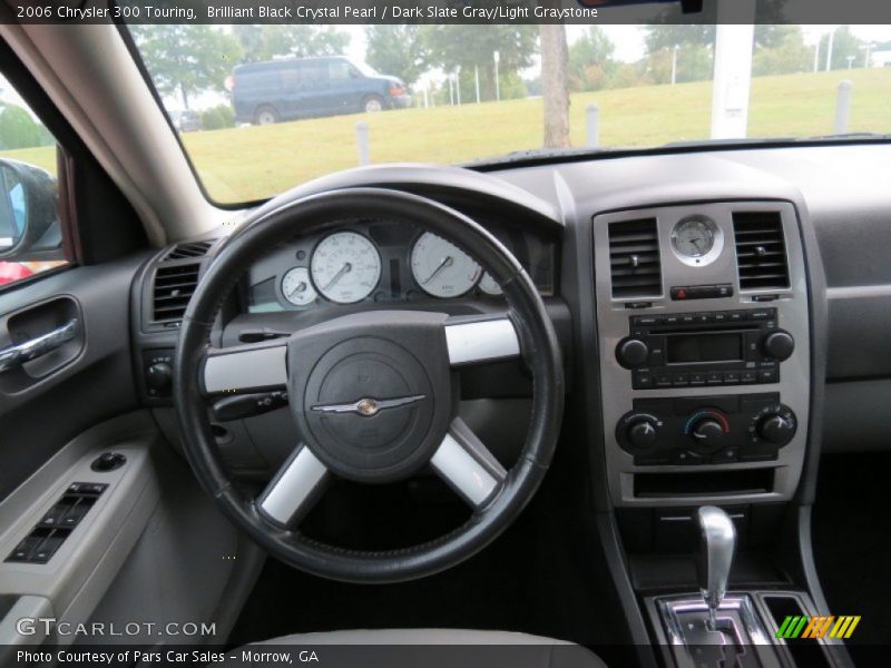 Brilliant Black Crystal Pearl / Dark Slate Gray/Light Graystone 2006 Chrysler 300 Touring