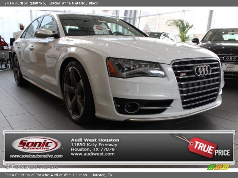 Glacier White Metallic / Black 2014 Audi S8 quattro S
