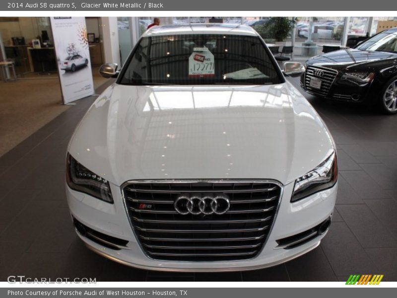 Glacier White Metallic / Black 2014 Audi S8 quattro S