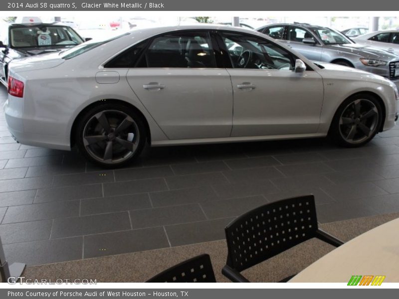 Glacier White Metallic / Black 2014 Audi S8 quattro S
