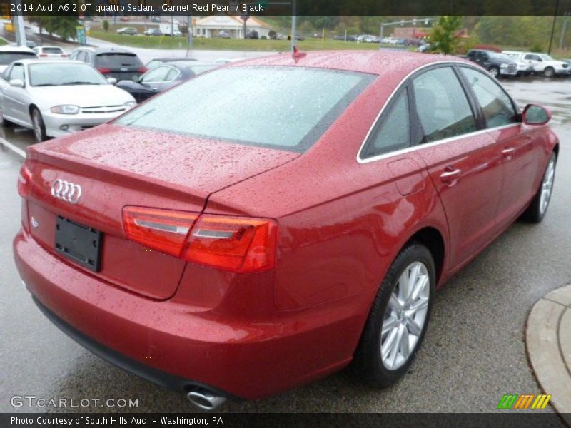 Garnet Red Pearl / Black 2014 Audi A6 2.0T quattro Sedan