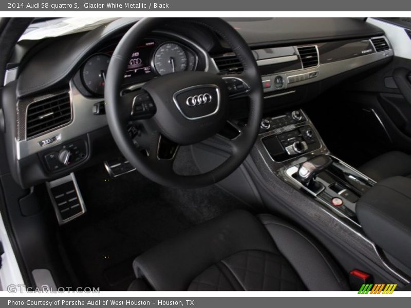 Glacier White Metallic / Black 2014 Audi S8 quattro S