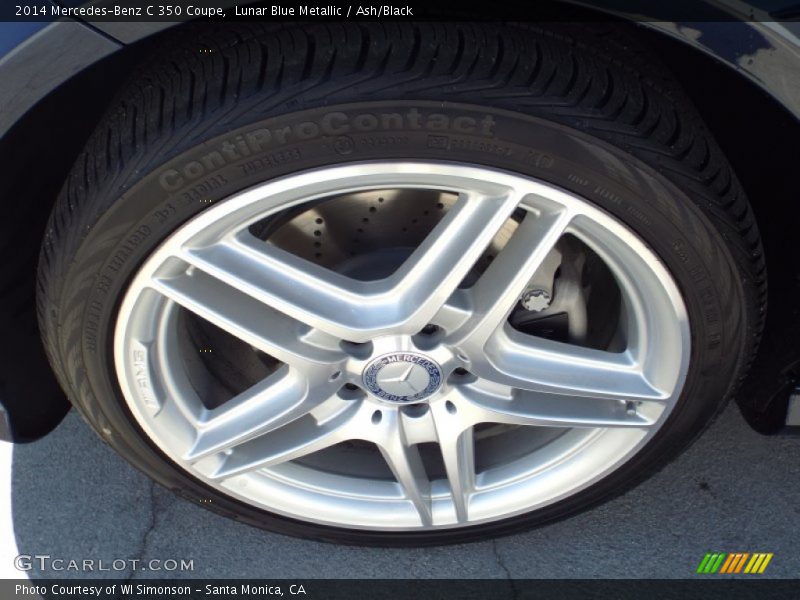 Lunar Blue Metallic / Ash/Black 2014 Mercedes-Benz C 350 Coupe