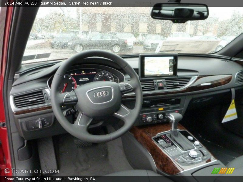 Garnet Red Pearl / Black 2014 Audi A6 2.0T quattro Sedan