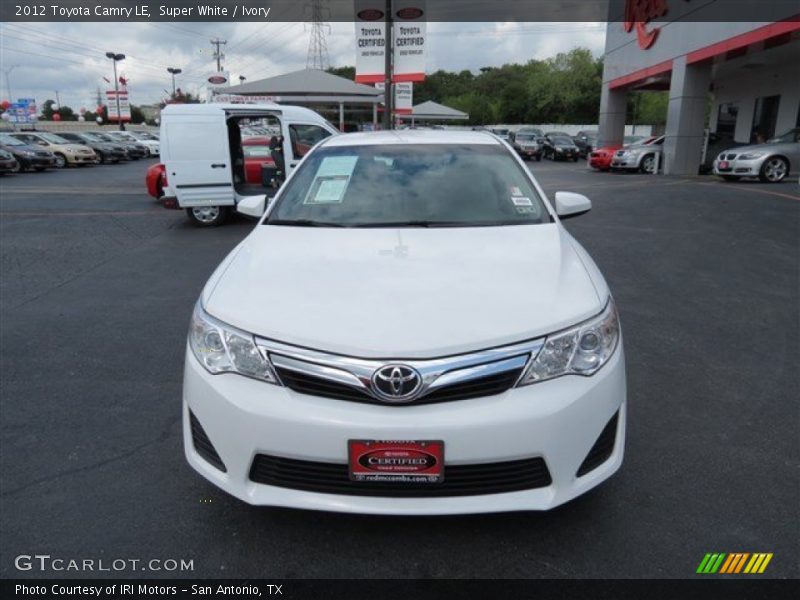 Super White / Ivory 2012 Toyota Camry LE