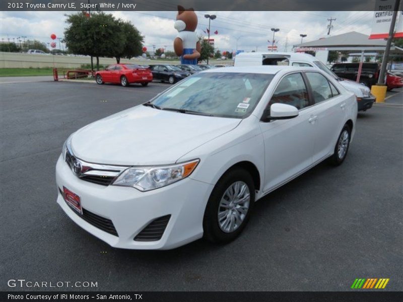 Super White / Ivory 2012 Toyota Camry LE