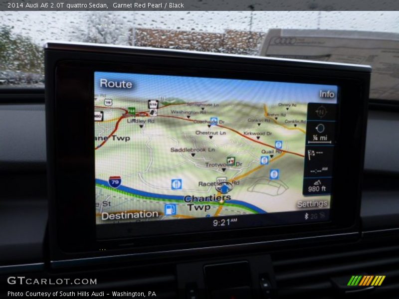 Garnet Red Pearl / Black 2014 Audi A6 2.0T quattro Sedan