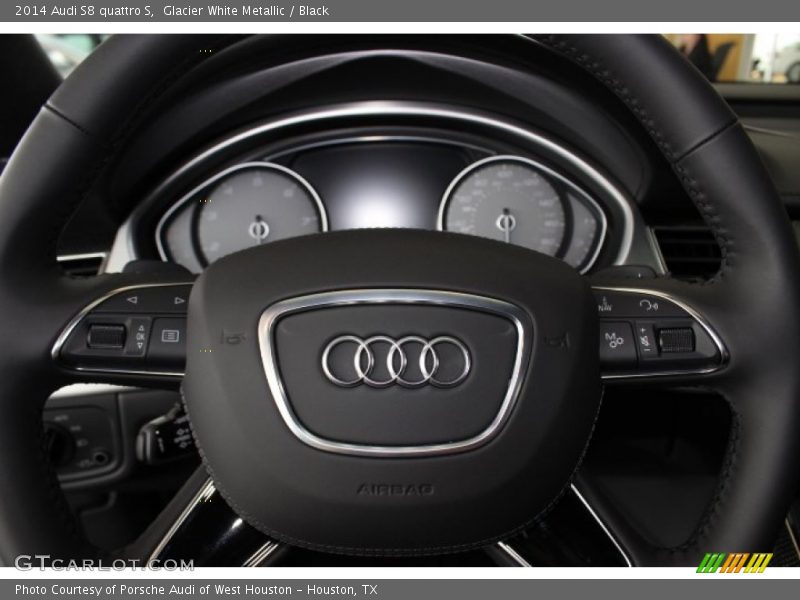 Glacier White Metallic / Black 2014 Audi S8 quattro S