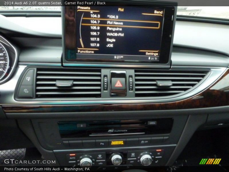Garnet Red Pearl / Black 2014 Audi A6 2.0T quattro Sedan