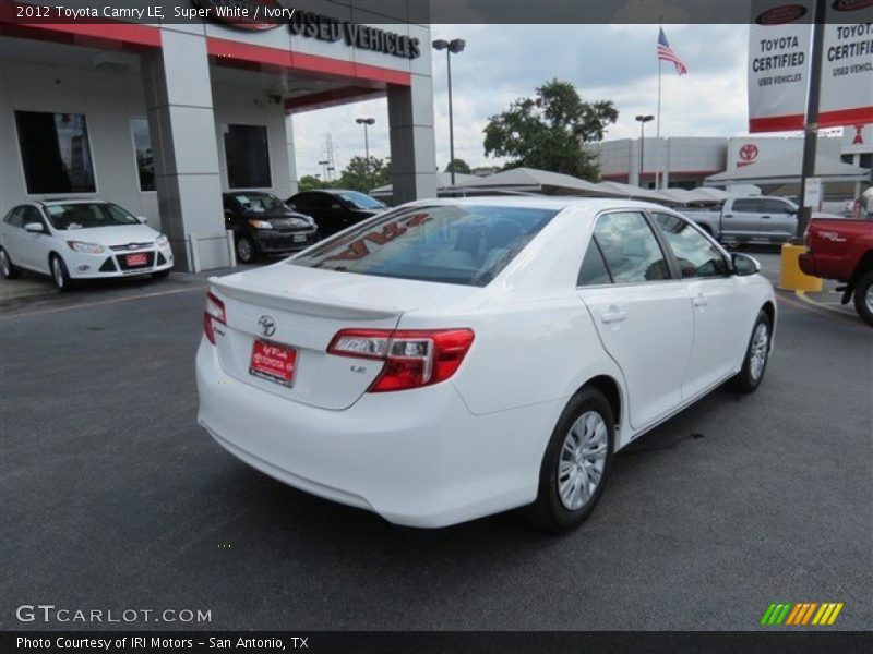 Super White / Ivory 2012 Toyota Camry LE