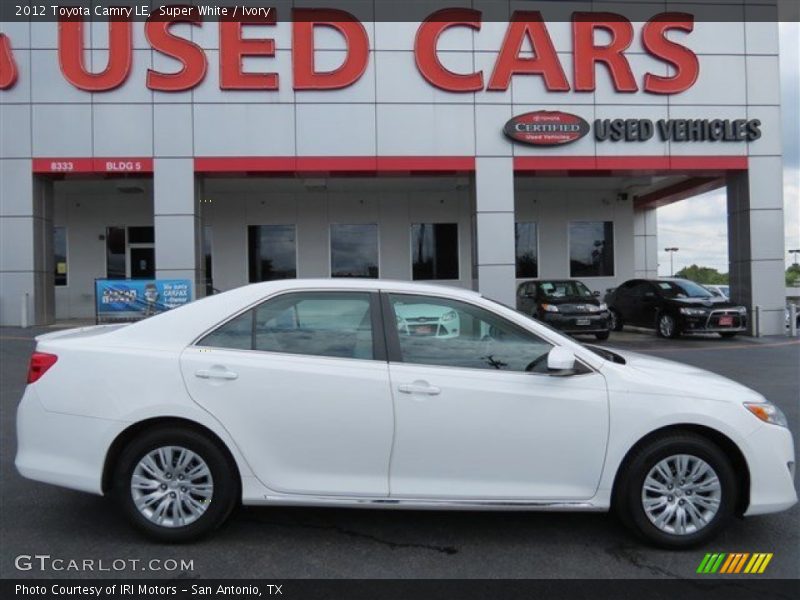 Super White / Ivory 2012 Toyota Camry LE