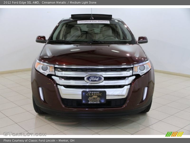 Cinnamon Metallic / Medium Light Stone 2012 Ford Edge SEL AWD