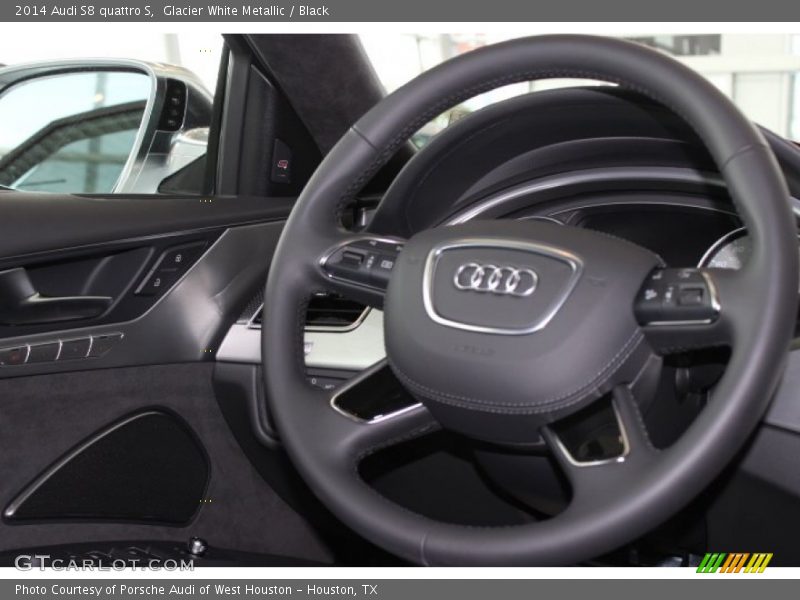 Glacier White Metallic / Black 2014 Audi S8 quattro S