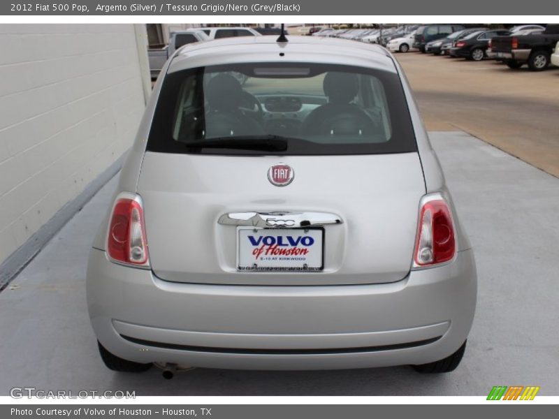Argento (Silver) / Tessuto Grigio/Nero (Grey/Black) 2012 Fiat 500 Pop