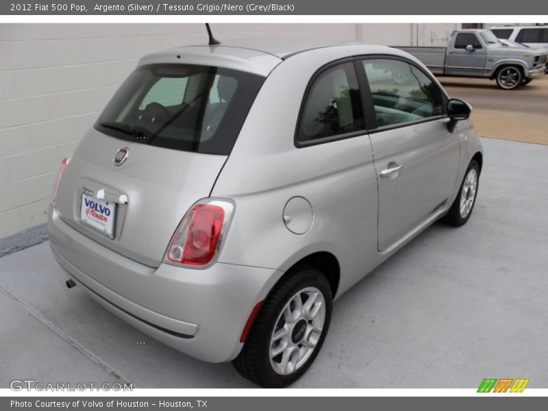 Argento (Silver) / Tessuto Grigio/Nero (Grey/Black) 2012 Fiat 500 Pop