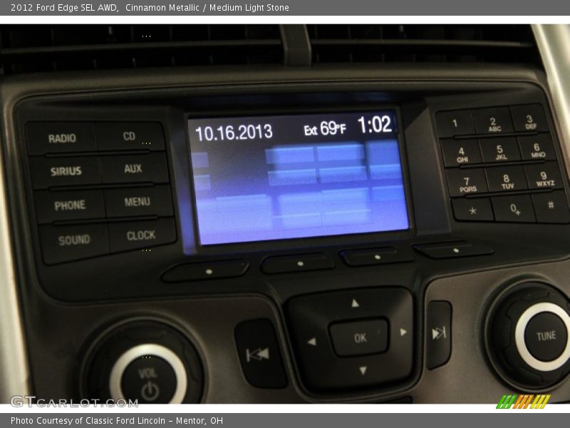 Controls of 2012 Edge SEL AWD