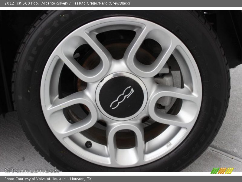 Argento (Silver) / Tessuto Grigio/Nero (Grey/Black) 2012 Fiat 500 Pop