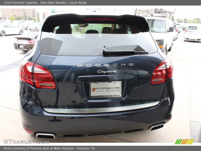 Dark Blue Metallic / Luxor Beige 2014 Porsche Cayenne