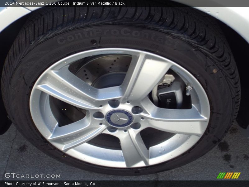 Iridium Silver Metallic / Black 2014 Mercedes-Benz C 250 Coupe