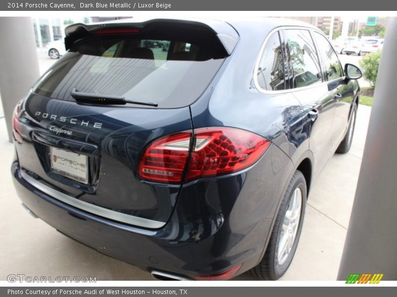 Dark Blue Metallic / Luxor Beige 2014 Porsche Cayenne