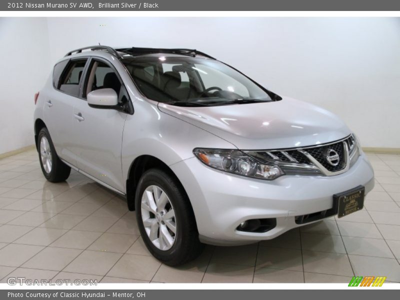Brilliant Silver / Black 2012 Nissan Murano SV AWD