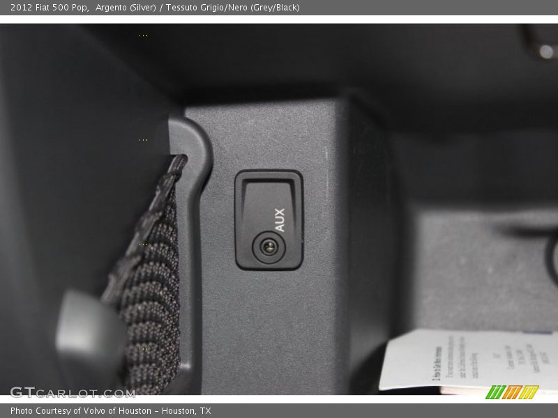 Argento (Silver) / Tessuto Grigio/Nero (Grey/Black) 2012 Fiat 500 Pop
