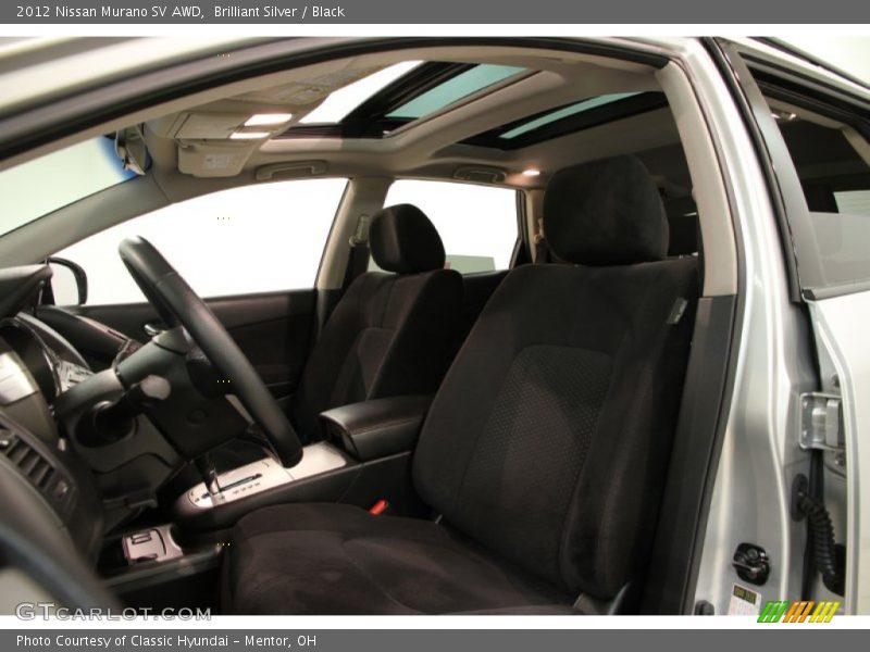 Brilliant Silver / Black 2012 Nissan Murano SV AWD