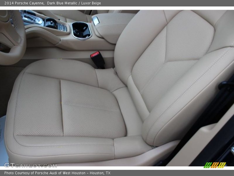 Dark Blue Metallic / Luxor Beige 2014 Porsche Cayenne